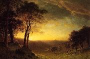 Albert Bierstadt Sacramento River Valley oil